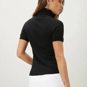 BLACK PREPPY WOMENS KNIT TOP